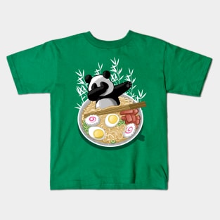 Dub ramen panda Kids T-Shirt